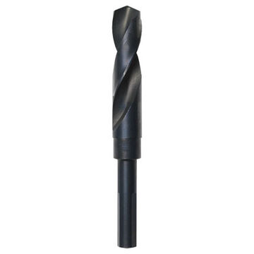 Bit Silver And Deming Wood Drill, Material Hss, Black Oxide Finish, 1/2 In 3-flat Shank, 6 In Oal, 27/32 In Dia