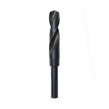 Silver and Deming Wood Drill Bit, Material HSS, Black Oxide Finish, 1/2 in 3-Flat Shank, 6 in OAL, 15/16 in dia