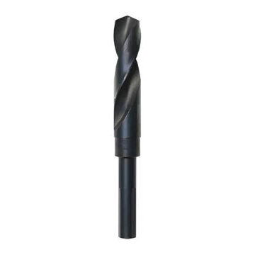 Bit Twist Jobber Drill, 1/2 In Shank, 1 In Dia, 6 In Lg, High Speed Steel