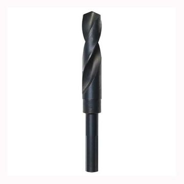 Bit Silver And Deming Wood Drill, Material Hss, Black Oxide Finish, 1/2 In 3-flat Shank, 6 In Oal, 1-3/16 In Dia