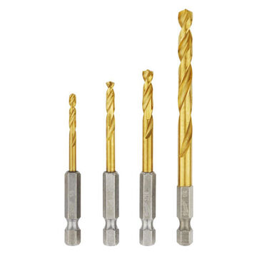 Drill Bit Set, Titanium Coated