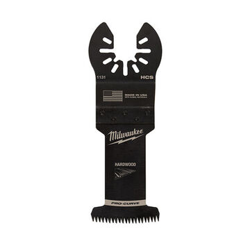 Blade Multi-tool, High Carbon Steel, 1-1/4 In Wd Cutting, Black Oxide, For Oscillating Multi-tool