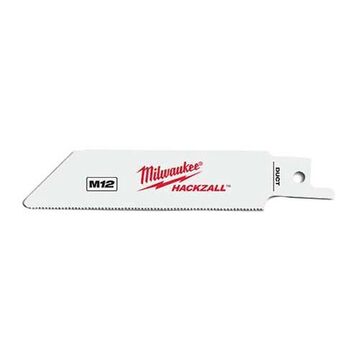 Saw Blade, Bi-Metal, 4 in lg Blade, 3/4 in THK, Bright, 24 TPI
