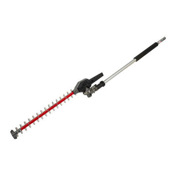 Articulating Cordless Hedge Trimmer Attachment, Aluminum, 5.5 in wd, 60-1/2 in lg, 3 in ht, Red