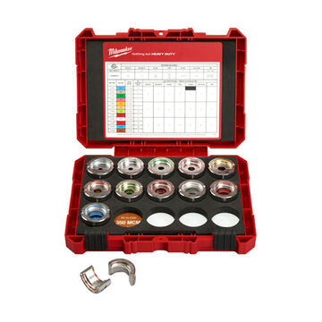 Kit de matrices, aluminium, 10.6 pouces wd, 8.2 pouces lg, 2.75 pouces ht, capacité 8 AWG à 350 kcmil, force de sertissage 6 tonnes