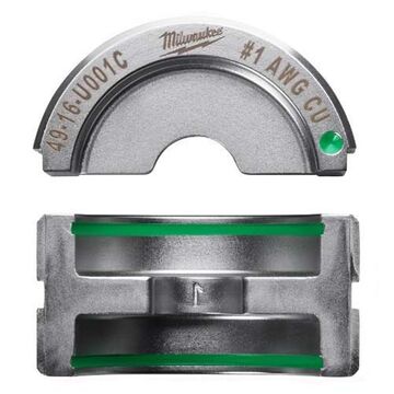 Die Upper And Lower U, Aluminum, 1 Awg, 2.05 In X 2.15 In X 1.35 In