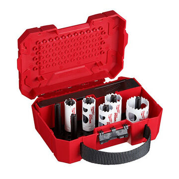 General Purpose Hole Saw Kit, Bi-Metal, 9 Pieces