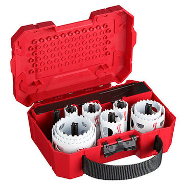 Hole Saw Kit General-purpose, Bi-metal, 1/4 In Dia X 3-1/2 In Lg, 17 Peace