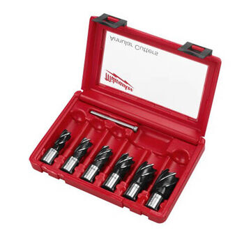 Cutter Set Annular, Hss, 3/4 In Dia Cutter, 1 In Dp Cutting, 3/4 In Weldon Flat In Shank