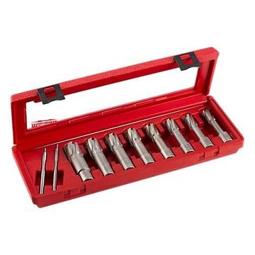 Cutter Kit Annular, Carbide Tipped, 3/4 In Hex Shank, 2 In Dp Cut