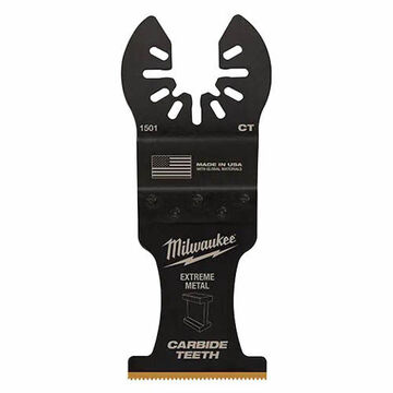 Blade Flush Cut Multi-tool, 1.375 In Wd, 3.58 In Lg, 0.46 In Ht, Carbide
