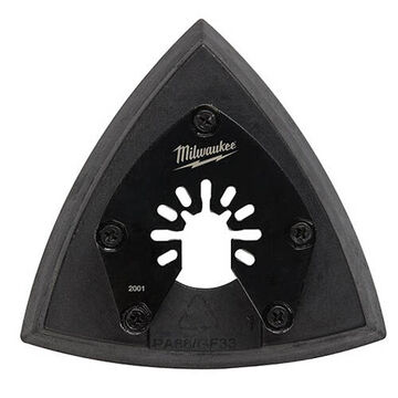 Sanding Pad Triangle, 3.56 In Wd, 3.35 In Lg, Steel