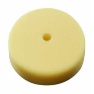 Polish Pad Hook And Loop Foam, 5/8 In Arbor/shank, Yellow, 7 In Dia, 2 In Thickness