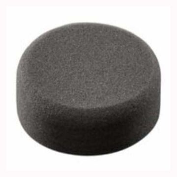 Finishing Backing Pad, Abrasive Foam, 3 in wd, 1-1/4 in thk, Black