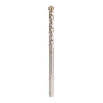 Hole Saw Pilot Bit, Carbide, 3-Flat Shank, 5/16 in Shank, Round Shank, Parabolic Flute, 2 in Flute, Silver, 4-1/2 in lg