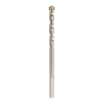 Bit Hole Saw Pilot, Carbide, 3-flat Shank, 5/16 In Shank, Round Shank, Parabolic Flute, 2 In Flute, Silver, 4-1/2 In Lg
