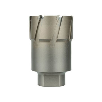 Annular Cutter, Carbide Material, 1-3/8 in Dia, Bright Finish, 3/4 in Threaded Shank, 2 in Cutiing dp