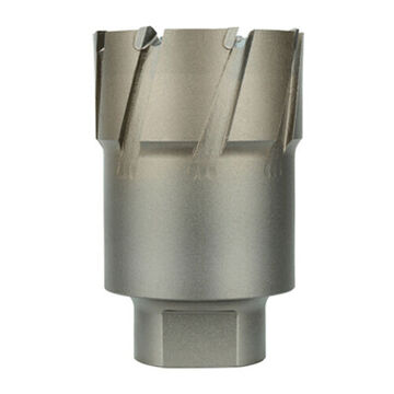 Annular Cutter, Carbide Material, 3-3/4 in Dia, Bright Finish, 3/4 in Threaded Shank, 2 in Cutiing dp
