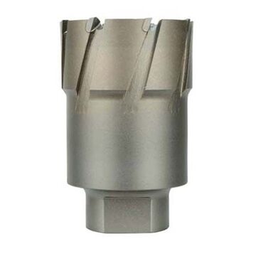 Heavy-Duty Annular Cutter, Carbide Material, 4-5/8 in Dia, Bright Finish, 3/4 in Threaded Shank, 2 in Cutiing dp