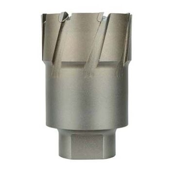 Annular Cutter Heavy-duty, Carbide Material, 4-5/8 In Dia, Bright Finish, 3/4 In Threaded Shank, 2 In Cutiing Dp