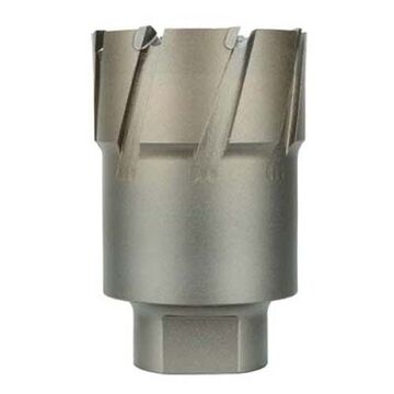 Annular Cutter Heavy-duty, Carbide Material, 5 In Dia, Bright Finish, 3/4 In Threaded Shank, 2 In Cutiing Dp