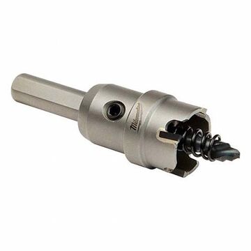 Hole Cutter One-piece, 7/8 In Cut Dia, 3/16 In Cut Thk, Aluminum, Copper, Mild Steel, Stainless Steel And Other Metal Materials