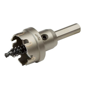 Hole Cutter One-piece, 1-1/4 In Cut Dia, 3/16 In Cut Thk, Aluminum, Copper, Mild Steel, Stainless Steel And Other Metal Materials