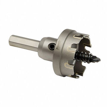 Hole Cutter One-piece, 1-1/2 In Cut Dia, 3/16 In Cut Thk, Aluminum, Copper, Mild Steel, Stainless Steel And Other Metal Materials