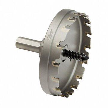 Hole Cutter One-piece, 3-1/2 In Cut Dia, 3/16 In Cut Thk, Aluminum, Copper, Mild Steel, Stainless Steel And Other Metal Materials