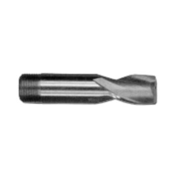 Slot End Mill, High Speed Steel, Uncoated, 2-Flute, 1 in Shank, 7/8 in dia x 3-15/16 in lg, 1/Pack