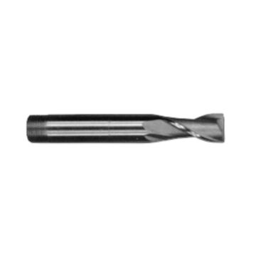 Long Slot End Mill, Cobalt, Ticn Coated, 2-Flute, 3/8 in Shank, 3/8 in dia x 3-1/4 in lg, 1/Pack