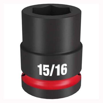 Standard Impact Socket, Steel, 15/16 in Socket, 3/4 in Drive, 1-7/16 in dp Bolt Clearance, 2-3/32 in OAL