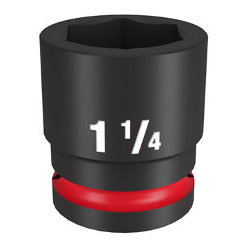 Standard Impact Socket, Steel, 1-1/4 in Socket, 3/4 in Drive, 1-5/8 in dp Bolt Clearance, 2-3/32 in OAL