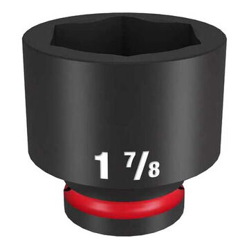 Standard Impact Socket, Steel, 1-7/8 in Socket, 3/4 in Drive, 1-9/16 in dp Bolt Clearance, 2-9/16 in OAL