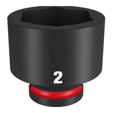 Socket Standard Impact, Steel, 2 In Socket, 3/4 In Drive, 1-3/8 In Dp Bolt Clearance, 2-9/16 In Oal