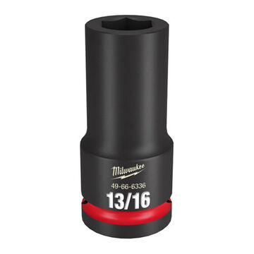 Deep Impact Socket, Steel, 13/16 in Socket, 3/4 in Drive, 7/8 in dp Bolt Clearance, 3-35/64 in OAL