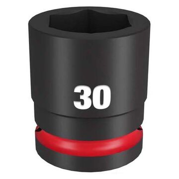 Socket Standard Impact, Steel, 30 Mm Socket, 3/4 In Drive, 15/16 In Dp Bolt Clearance, 2-3/32 In Oal