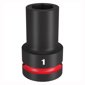 Socket Deep Impact, Steel, 1 In Socket, 1 In Drive, 1-3/16 In Dp Bolt Clearance, 3-35/64 In Oal