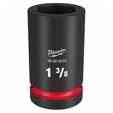 Deep Length Impact Socket, 1-3/8 in Socket, 1 in Drive, 3-5/8 in lg, Forged Steel