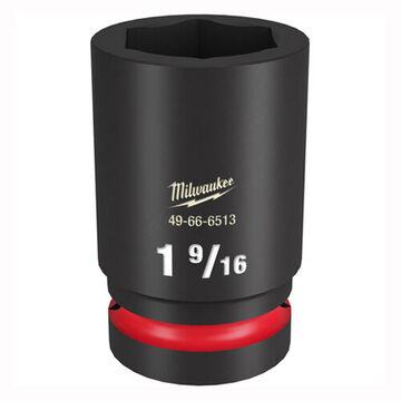 Socket Deep Impact, Steel, 1-9/16 In Socket, 1 In Drive, 1-5/16 In Dp Bolt Clearance, 2-21/64 In Oal