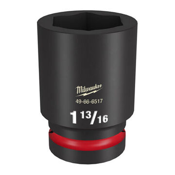 Deep Impact Socket, Steel, 1-13/16 in Socket, 1 in Drive, 1-15/16 in dp Bolt Clearance, 2-11/16 in OAL