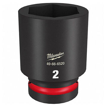 Socket Deep Length Impact, 2 In Socket, 1 In Drive, 2-7/8 In Lg, Forged Steel