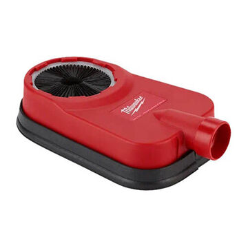 Attachment Dust Extraction, Plastic, 4-5/8 In Wd, 8-3/4 In Lg, Red