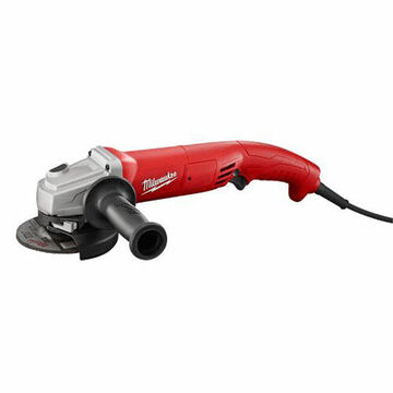 Heavy-Duty Electric Angle Grinder, 120 VAC, 11 A, Trigger Switch Control, 15-1/2 in lg, 11000 rpm Speed, 4-1/2 in Wheel dia, Lock-On