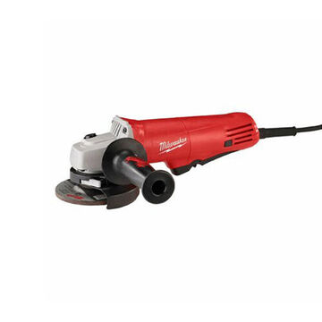 Heavy-Duty Electric Angle Grinder, 120 VAC, 7.5 A, Paddle Switch Control, 11-7/8 in lg, 10000 rpm Speed, 4-1/2 in Wheel dia