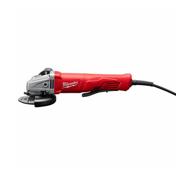 Heavy-Duty Electric Angle Grinder, Reinforced Fiberglass, 120 VAC, 11 A, Paddle Switch Control, 13-1/8 in lg, 11000 rpm Speed, 4-1/2 in Wheel dia