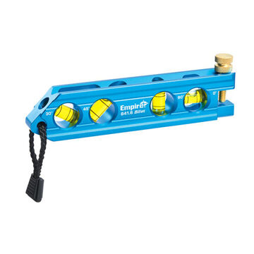 Magnetic Torpedo Level, Aluminum, 6 in lg, Blue, 3 Vial