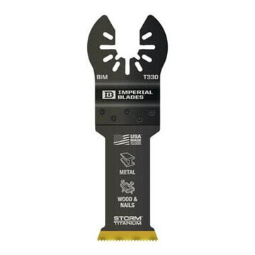 Blade Oscillating Imperial, Bi-metal, 1.125 In Wd Blade, 1-1/4 In Wd, 2-1/8 In Lg