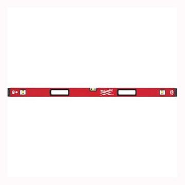 Box Level Magnetic, 0.0005 In Accuracy, 48 In Lg, 3 Vial, Red