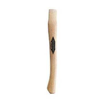 Handle Curved Replacement, Hickory Wood, 16 In Lg, 1-1/4 In Wd, 2 In Ht, Tan, For Straight Drywall Hammer